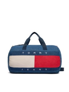 Tommy Jeans Torba Archive Denim Duffle AM0AM13813 Niebieski