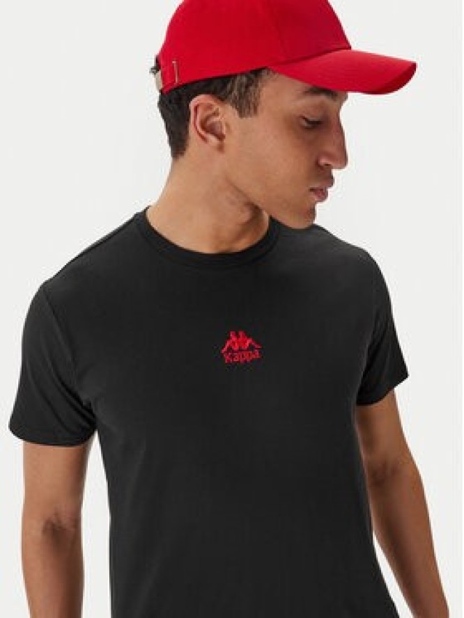 Kappa T-Shirt 382J2QW Czarny Regular Fit