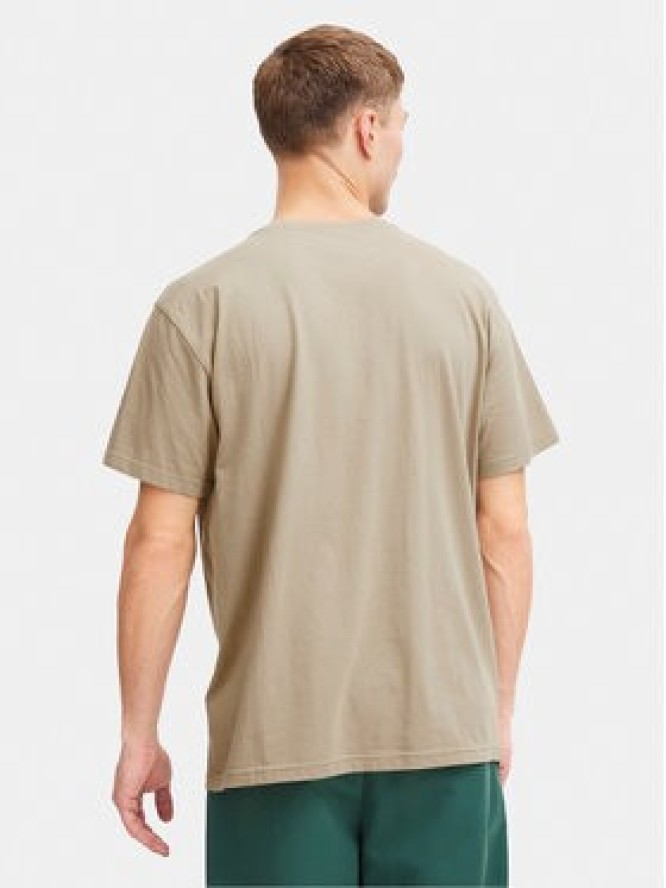 Solid T-Shirt Inam 21108141 Beżowy Regular Fit