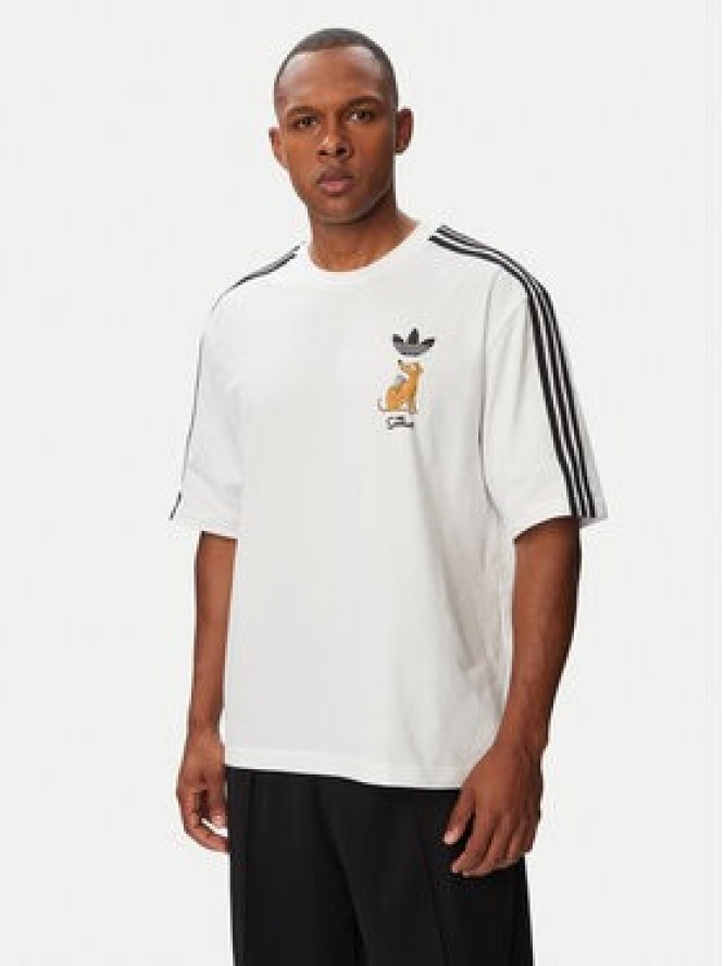 adidas T-Shirt Little Santas Helper Graphic LG5060 Biały Regular Fit