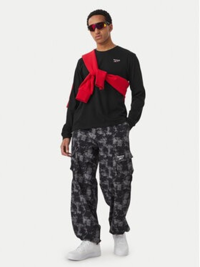 Reebok Longsleeve Feliks RK25738CCM Czarny Regular Fit