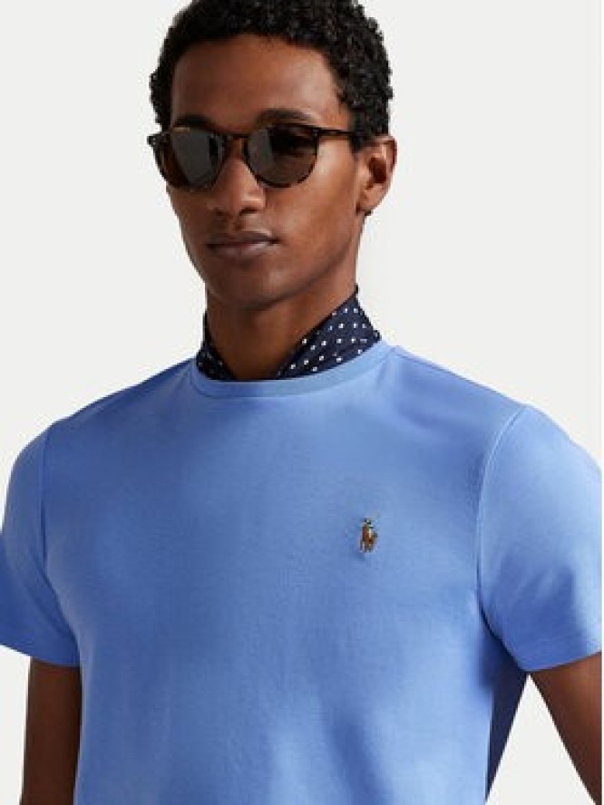 Polo Ralph Lauren T-Shirt 710740727101 Niebieski Custom Slim Fit