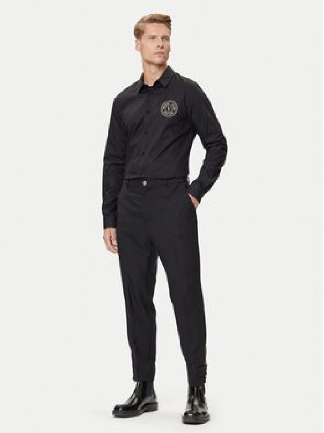 Versace Jeans Couture Koszula 79GALKS2 CN00K Czarny Slim Fit