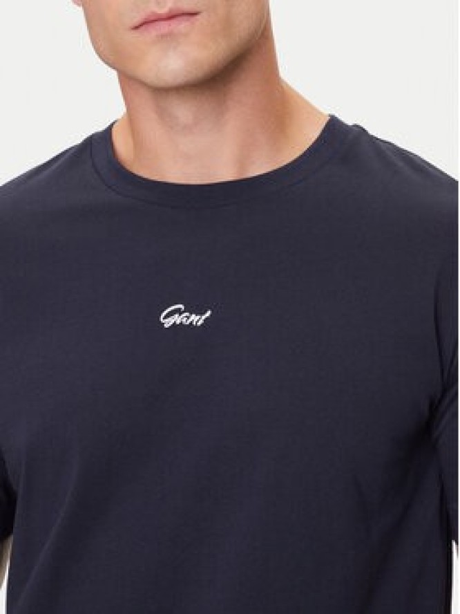 Gant T-Shirt Small Graphic 2003343 Granatowy Regular Fit