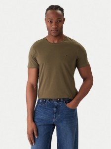 Tommy Jeans T-Shirt DM0DM04411 Zielony Slim Fit