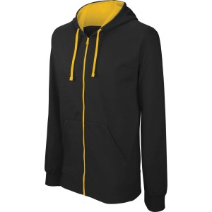 Bluza z kapturem na zamek Kariban Contrastée