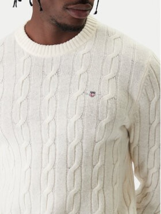 Gant Sweter 8050213 Écru Regular Fit
