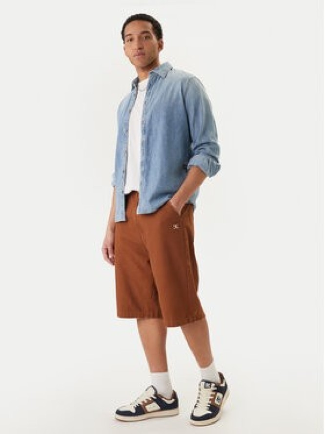 DC Shoes Szorty jeansowe EDYWS03167 Miedziany Wide Leg