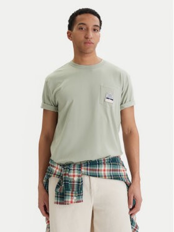 RVCA T-Shirt Palmcrest EVYZT00275 Zielony Relaxed Fit