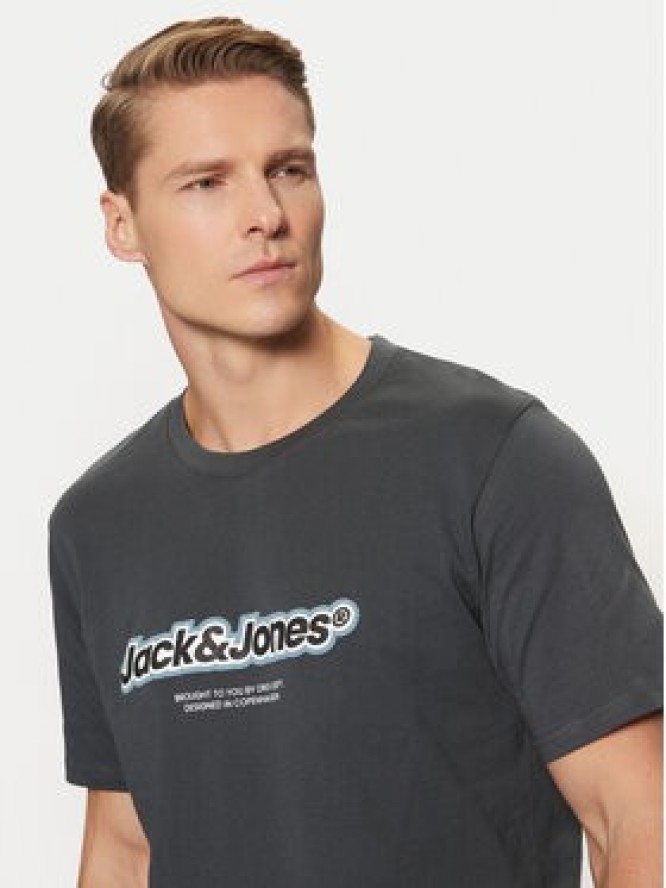 Jack & Jones T-Shirt Vesterbro 12265740 Szary Relaxed Fit