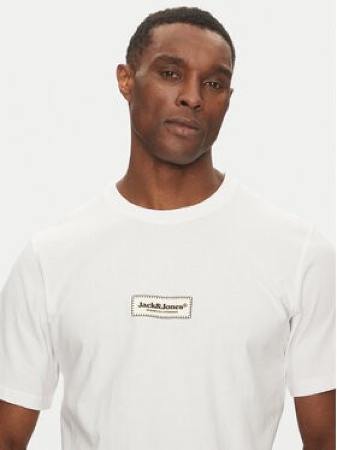 Jack & Jones T-Shirt Split 12273182 Biały Regular Fit