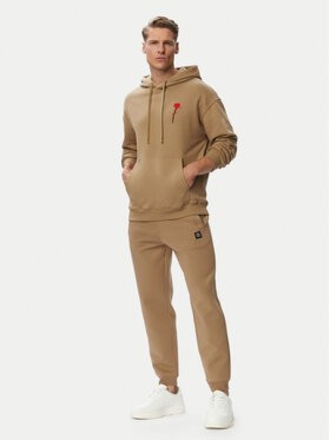 HUGO Bluza Diflow 50574451 Beżowy Relaxed Fit