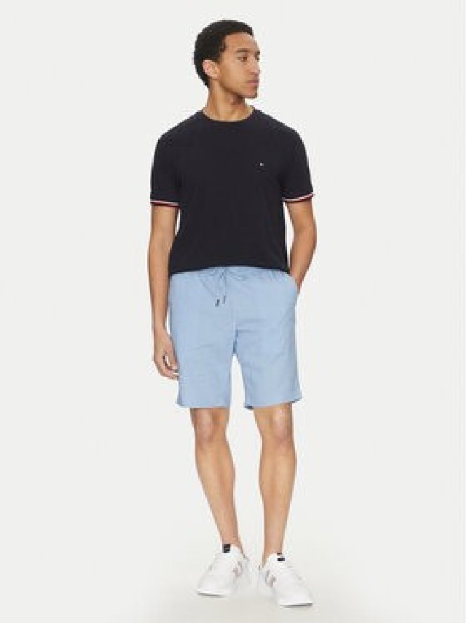 Tommy Hilfiger Szorty materiałowe Harlem MW0MW37804 Niebieski Regular Fit