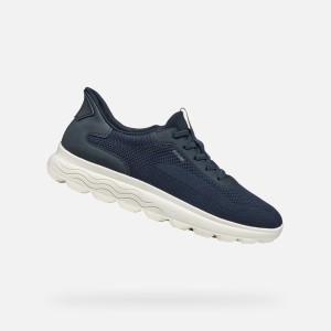Chaussures Homme Baskets noir Geox U55MPA Bleu Geox