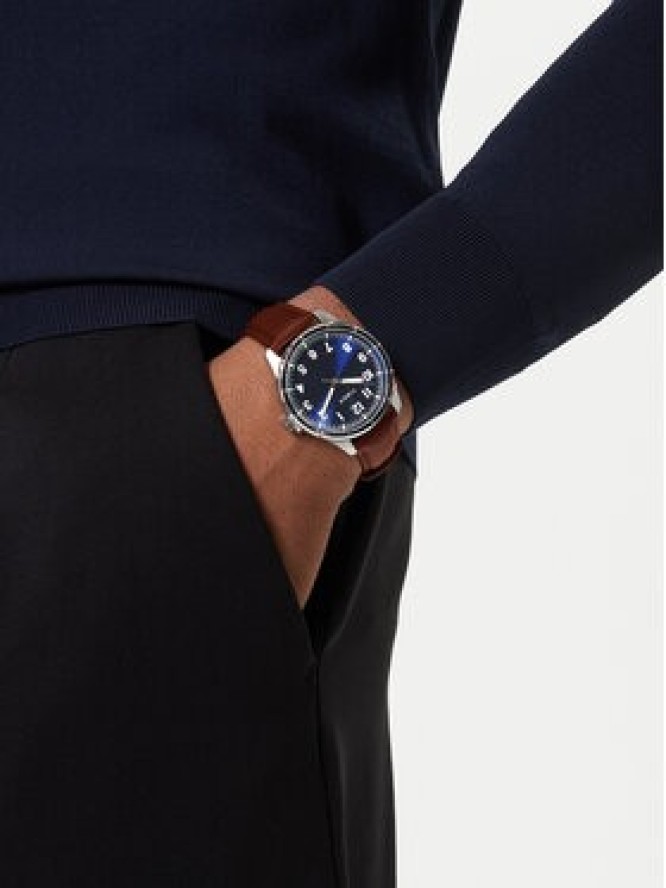 Timex Zegarek Main Street TW2Y16200 Brązowy