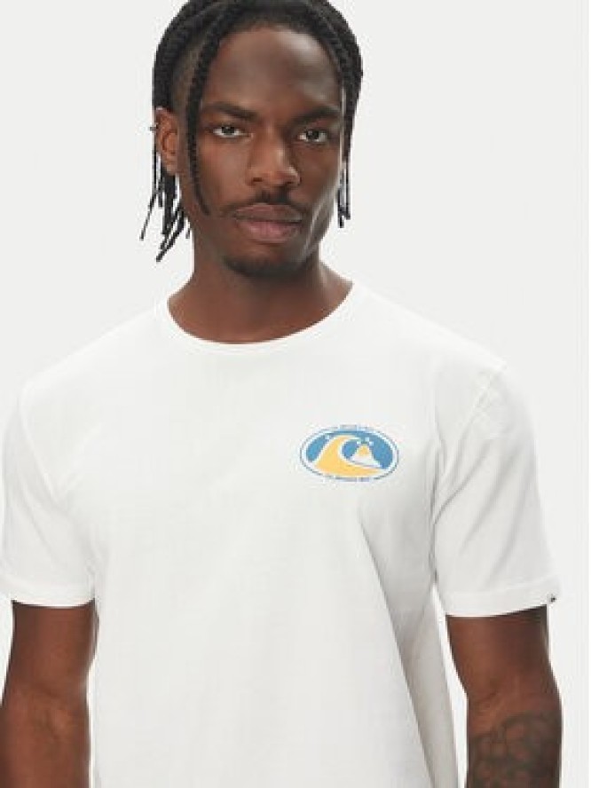 Quiksilver T-Shirt Ev Flower Chaos Ss EQYZT08050 Biały Regular Fit