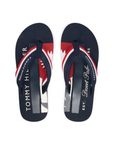 Tommy Hilfiger Japonki Patch Hilfiger Beach Sandal FM0FM05903 Granatowy