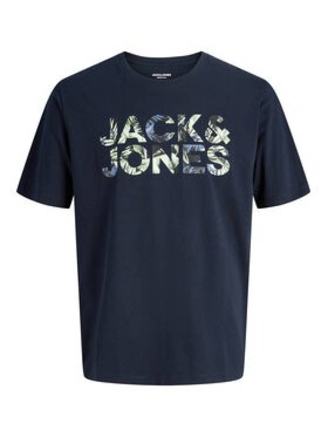 Jack & Jones T-Shirt Ejeff Logo 12288536 Granatowy Regular Fit