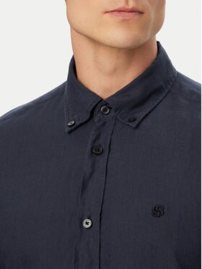 BOSS Koszula H-Liam 50556077 Granatowy Regular Fit