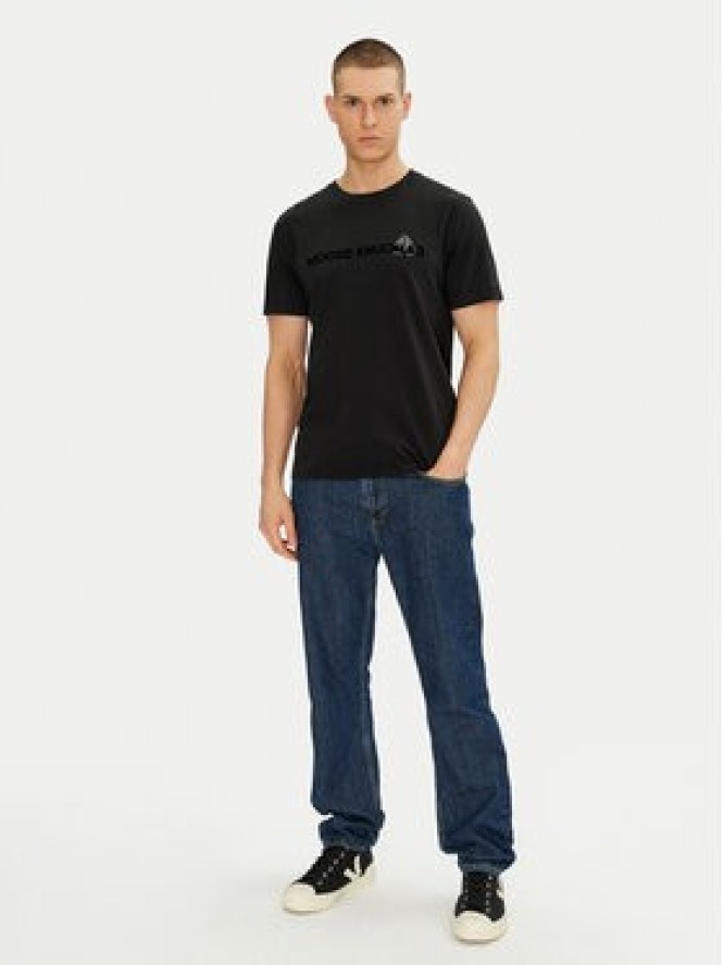 Moose Knuckles T-Shirt Conway M15MT760 Czarny Regular Fit
