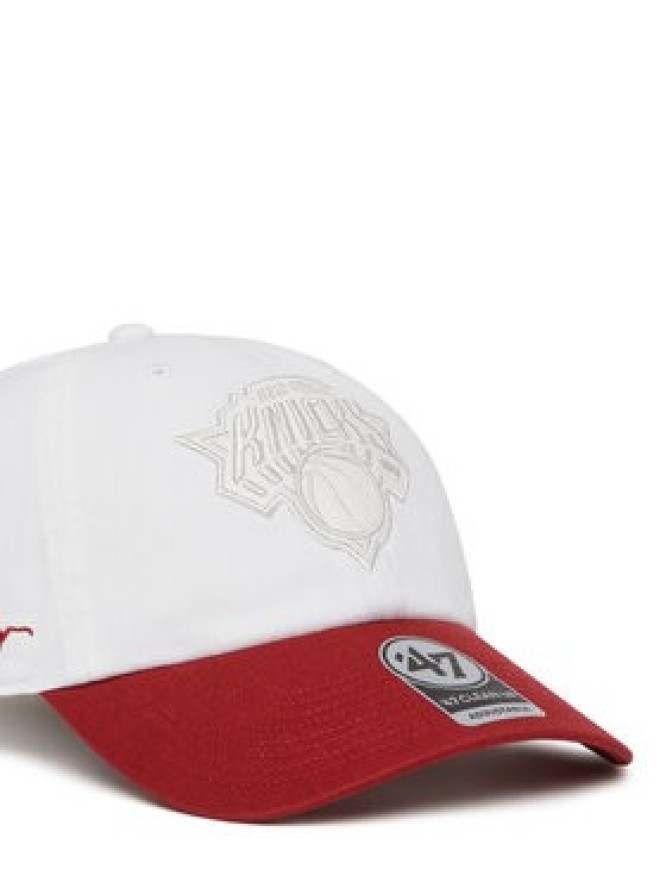 47 Brand Czapka z daszkiem NBA New York Knicks '47 x Tommy Hilfiger Courtside '47 Clean Up THCCU175GWL Biały