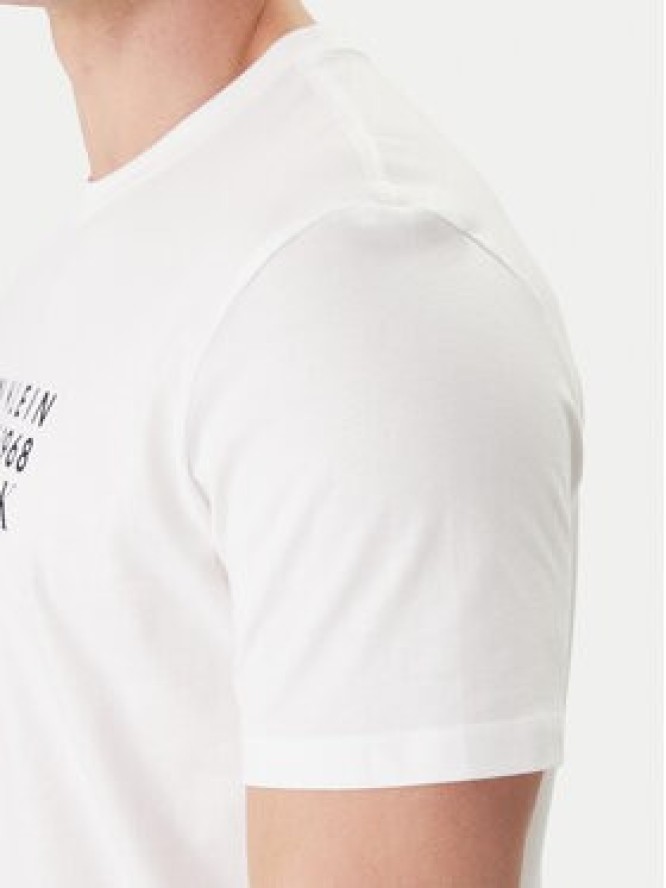 Calvin Klein Jeans T-Shirt LV04RF800G Biały Classic Fit