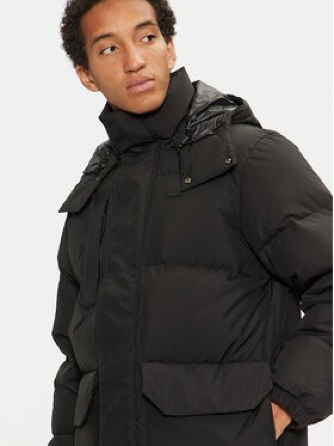 Lacoste Kurtka puchowa BH1583 Czarny Regular Fit