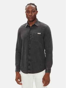 Calvin Klein Jeans Koszula jeansowa Classic LV040BM733 Szary Regular Fit