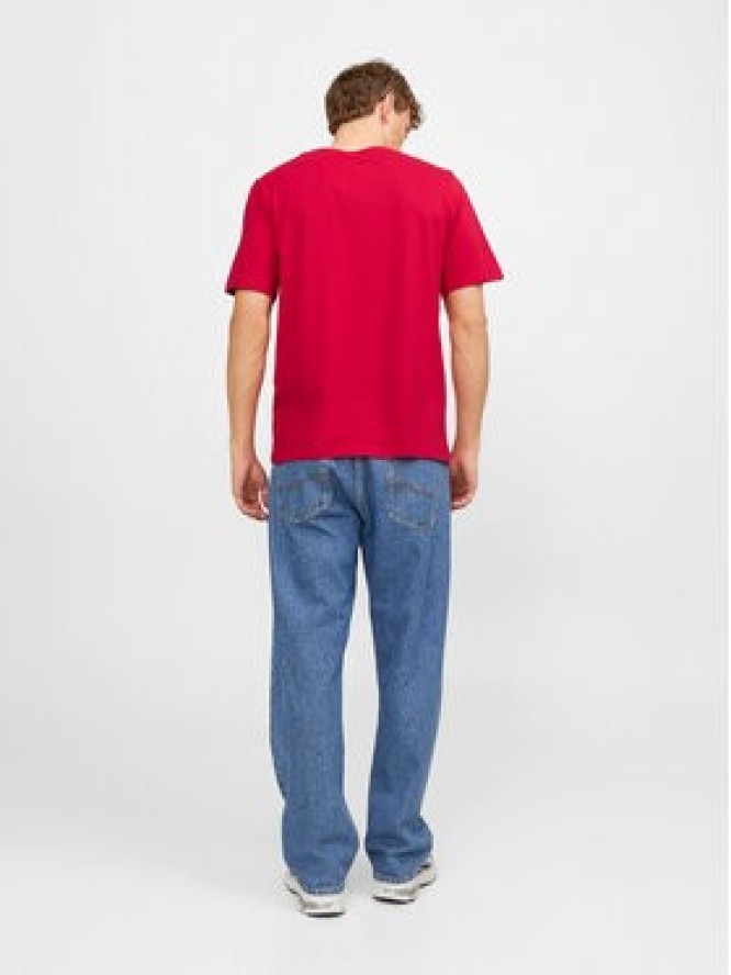 Jack & Jones T-Shirt Corp 12233999 Czerwony Standard Fit