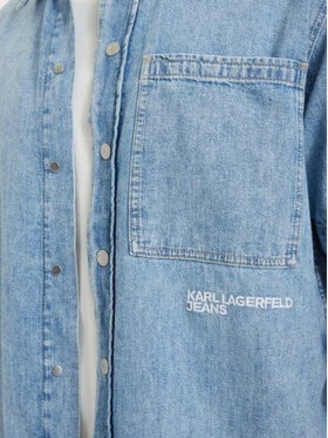 Karl Lagerfeld Jeans Koszula jeansowa B2M16013 Niebieski jasny Regular Fit