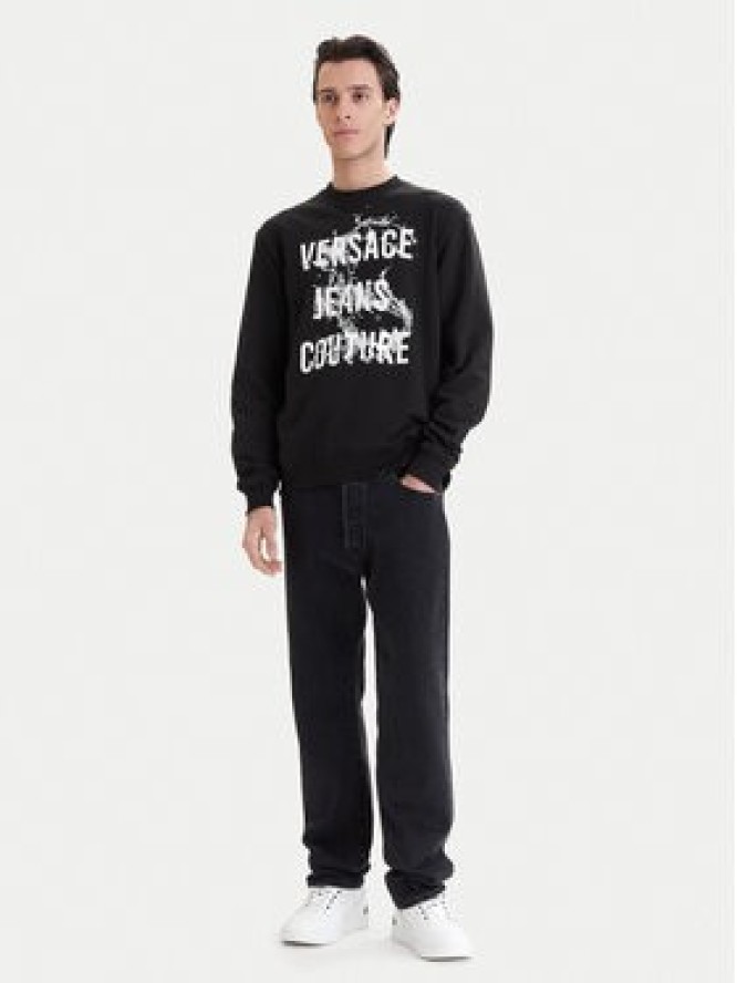 Versace Jeans Couture Bluza 80GAIC01 CF00C Czarny Regular Fit