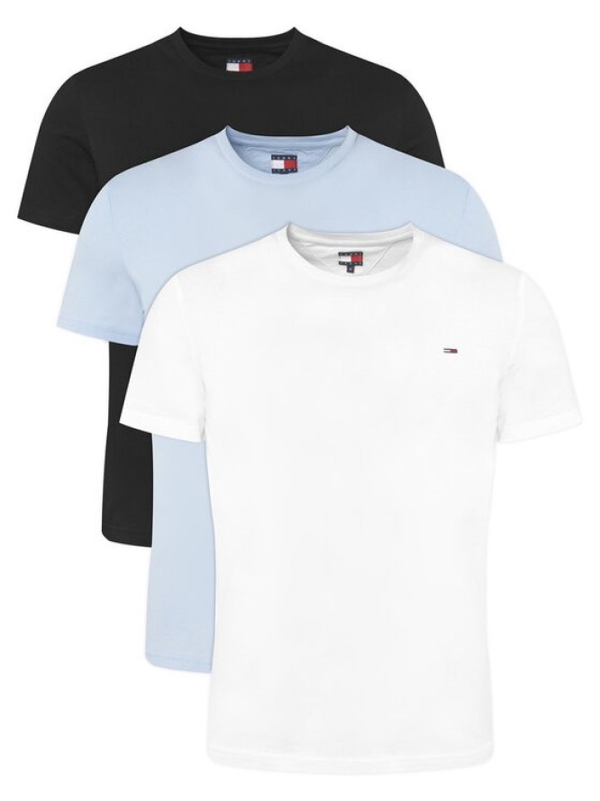 Tommy Jeans Komplet t-shirtów 3 Pack DM0DM21579 Kolorowy Regular Fit