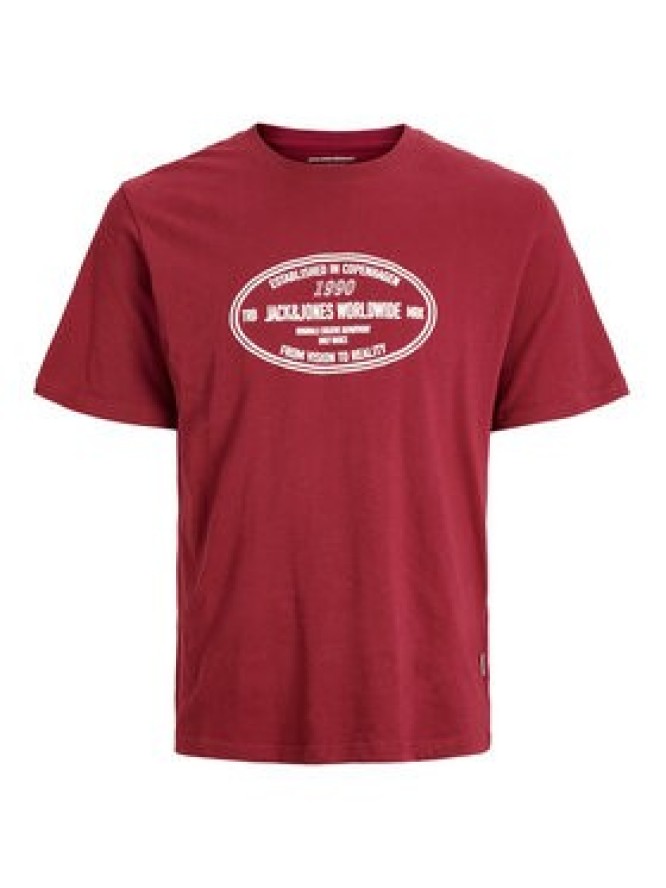 Jack & Jones T-Shirt York 12283800 Czerwony Relaxed Fit