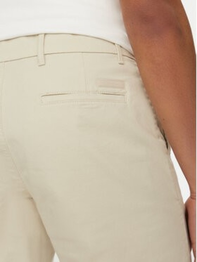 Calvin Klein Szorty materiałowe Modern Twill K10K114063 Beżowy Slim Fit