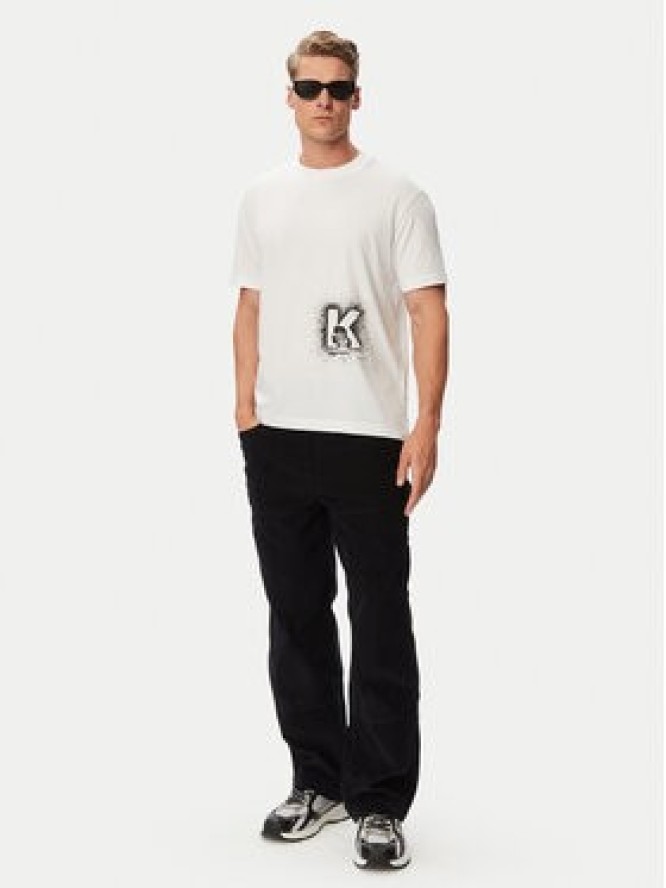 Karl Lagerfeld Jeans T-Shirt B3M17029 Biały Regular Fit