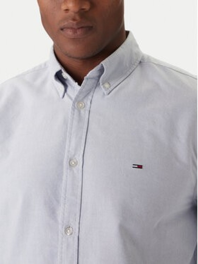 Tommy Jeans Koszula Oxford DM0DM22836 Niebieski Regular Fit