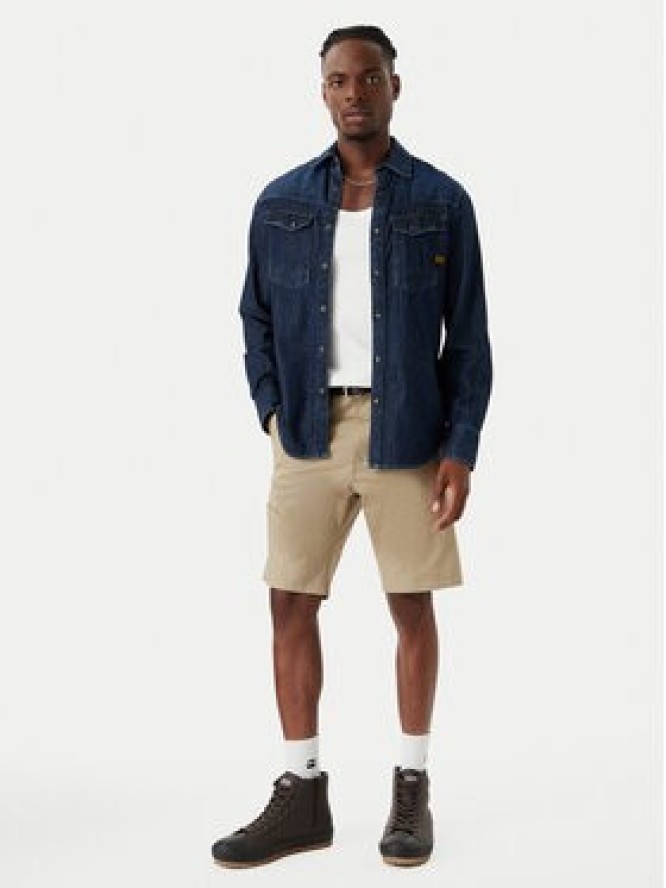 G-Star Raw Szorty materiałowe Bronson 3.0 D26337-5126 Beżowy Regular Fit
