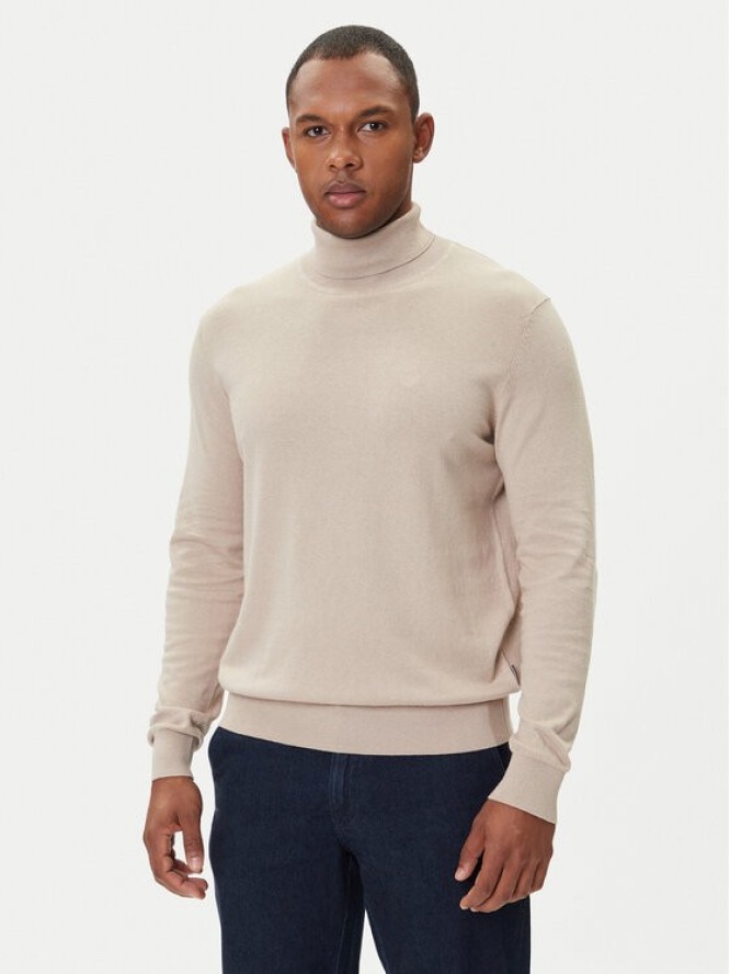 Bugatti Golf 7700-85520D Beżowy Regular Fit