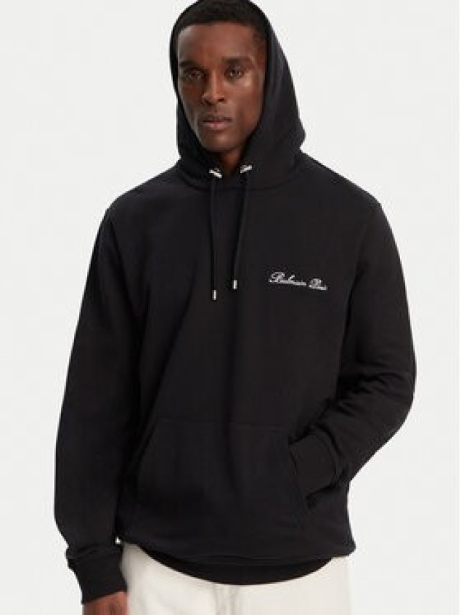 Balmain Bluza DH1JT047BC78 Czarny Regular Fit