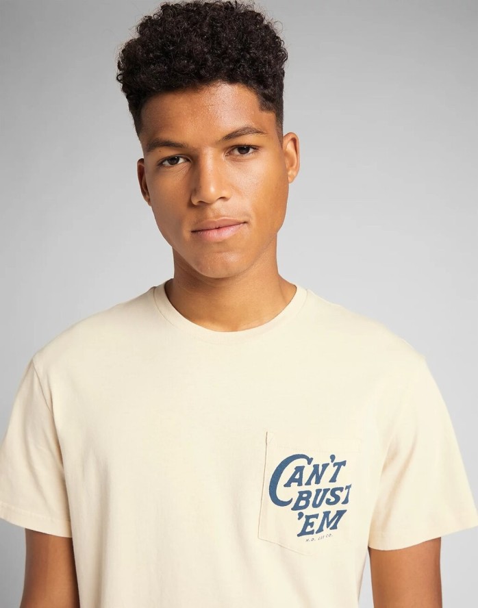 LEE SS CANT BUSTEM TEE BEIGE L60YFETL 112140371