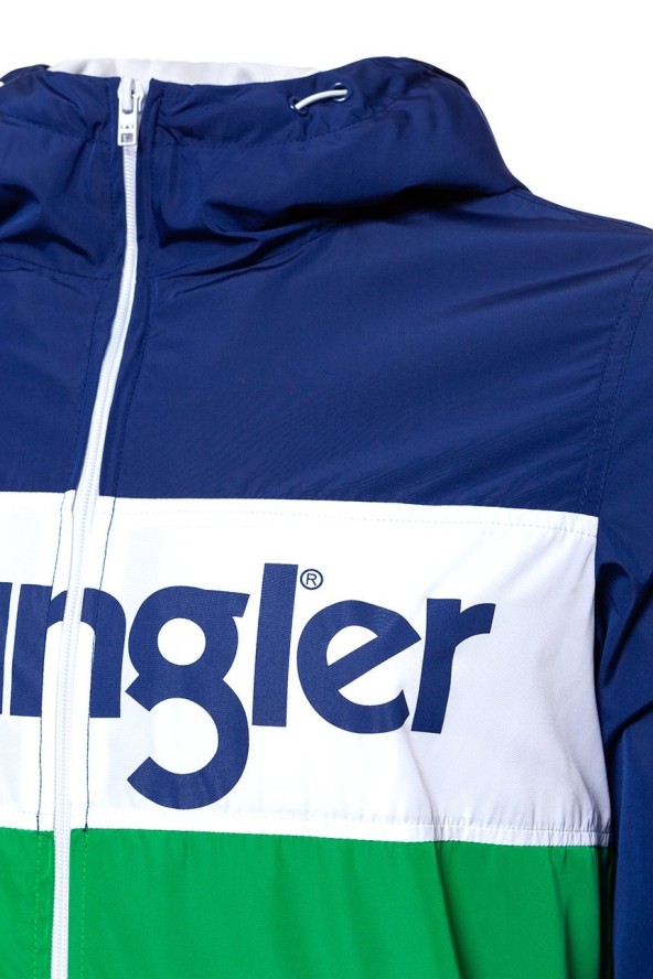 KURTKA WRANGLER WALLY WINDBREAKER BLUE DEPTHS W4707V9JY 112128992