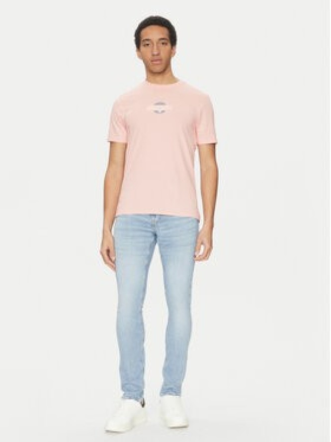 Guess Jeans T-Shirt M5GI23 K8HM0 Beżowy Slim Fit