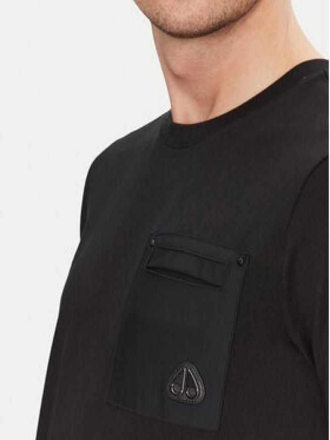 Moose Knuckles T-Shirt Dalon M15MT733 Czarny Regular Fit