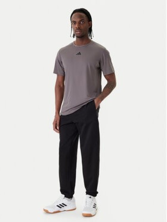 adidas Koszulka techniczna D4T PrimeLift 3 Stripes KE9936 Szary Regular Fit