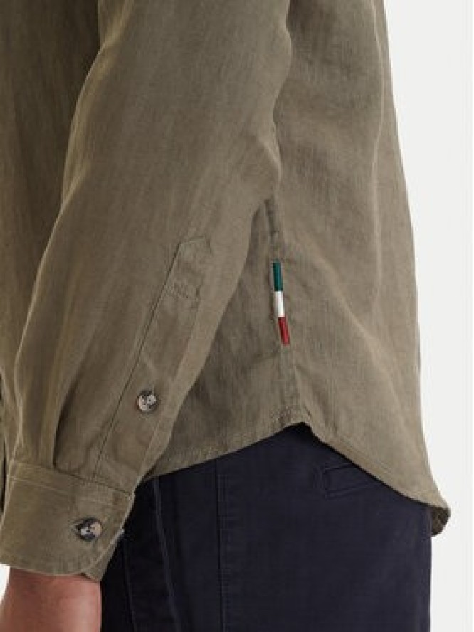 Aeronautica Militare Koszula 261CA1321UCT03089 Zielony Regular Fit