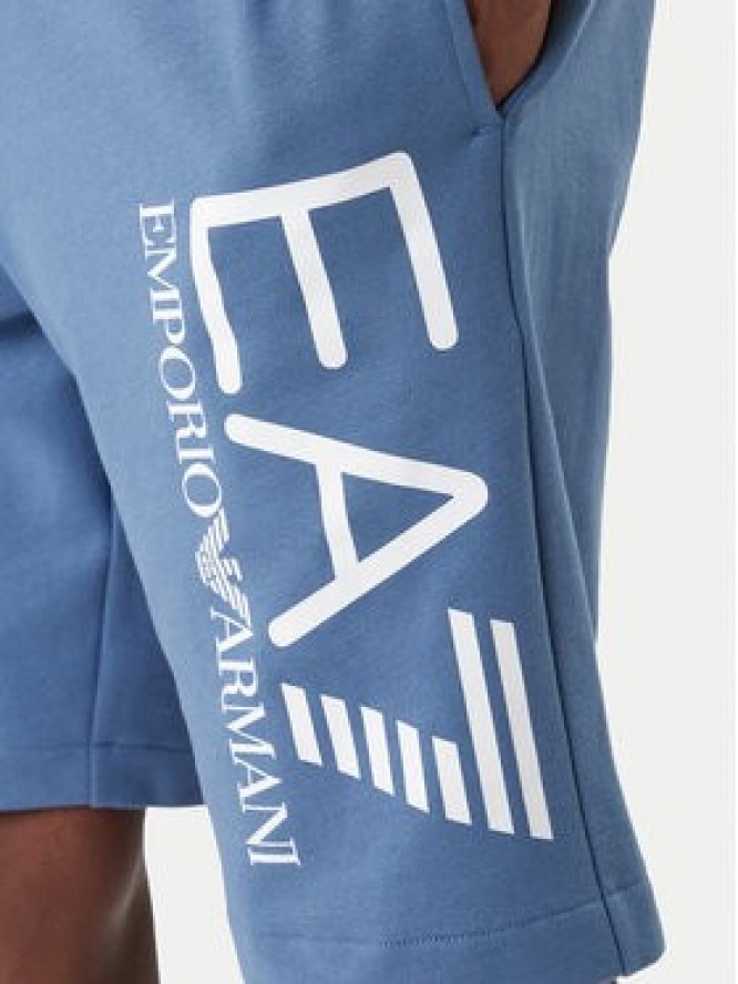 EA7 Emporio Armani Szorty sportowe 7M001414 AF22266 UB064 Niebieski Regular Fit