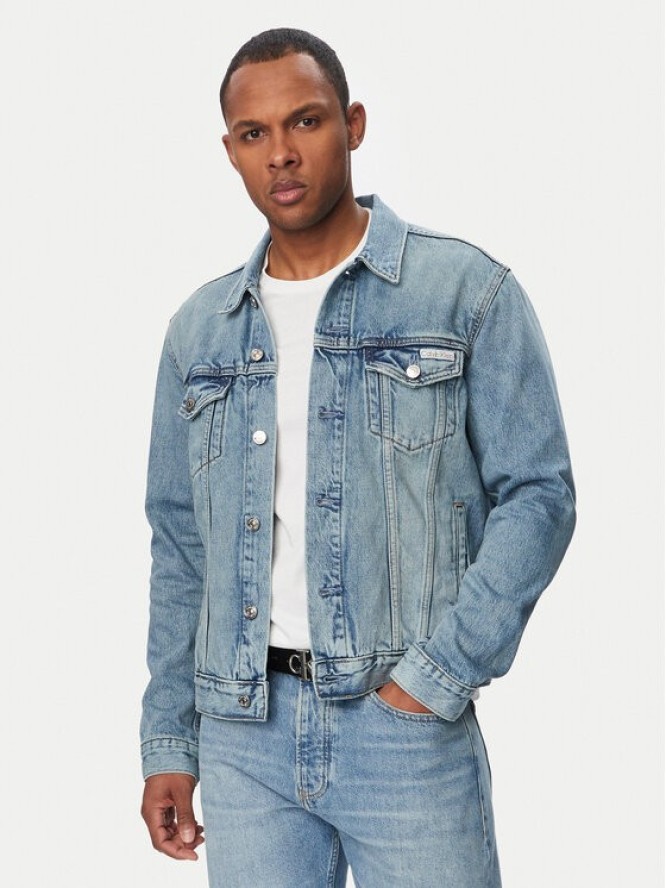 Calvin Klein Jeans Kurtka jeansowa Classic LV04RF957G Niebieski Regular Fit