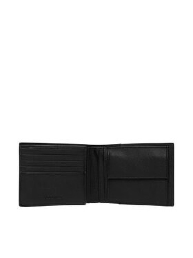 Calvin Klein Portfel Xl Emblem Aop Emboss Trifold LV04D1235G Czarny