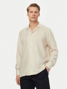 BOSS Koszula H-Joe 50561616 Beżowy jasny Regular Fit