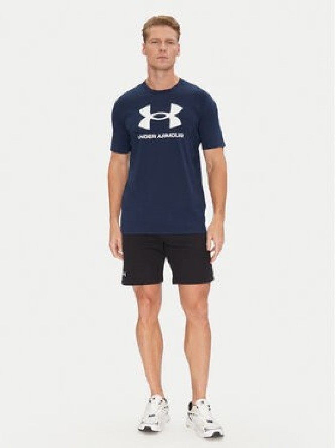 Under Armour T-Shirt Ua Sportstyle Logo Update Ss 1382911 Granatowy Loose Fit